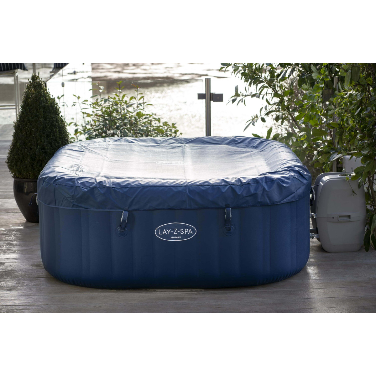 Spa gonflable Lay-Z-Spa Cabo carré Hydrojet 4 à 6 places- Bestway