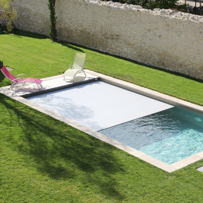 Volet roulant immergé Pool Success - caillebotis hors d'eau