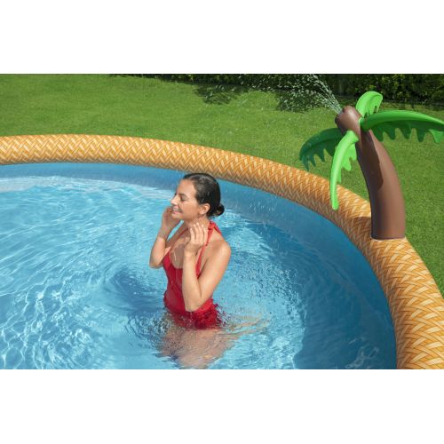 Piscine autoportée Bestway ronde Ø 457 x H.84 cm Fast Set Paradise Palms