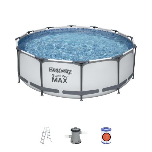 Piscine tubulaire Bestway ronde Ø 3,66 x 1,00 m Steel Pro Max