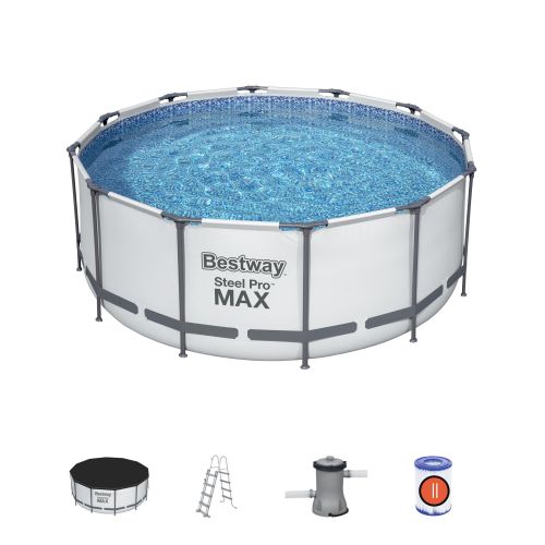 Piscine tubulaire Bestway ronde Ø 3,66 x 1,22 m Steel Pro Max