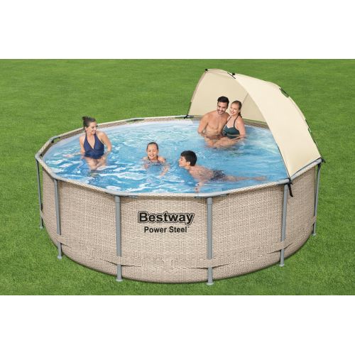 Piscine tubulaire Bestway ronde Ø 3,96 x 1,07 m Power Steel