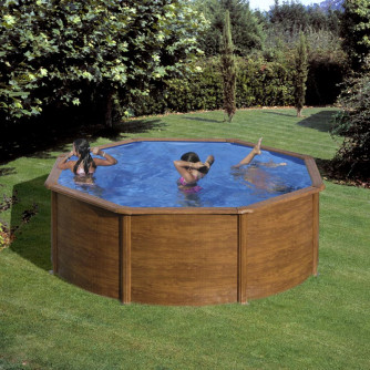 Piscine acier Gré ronde Sicilia Ø 320 x 122 cm - Filtre à cartouche