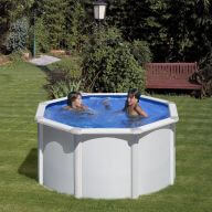 Piscine acier Gré ronde Fidji Ø 260 x 122 cm - Filtre à sable