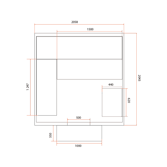 Pack sauna Gaïa Nova + poêle Harvia Vega 8 kW + pierres de lave