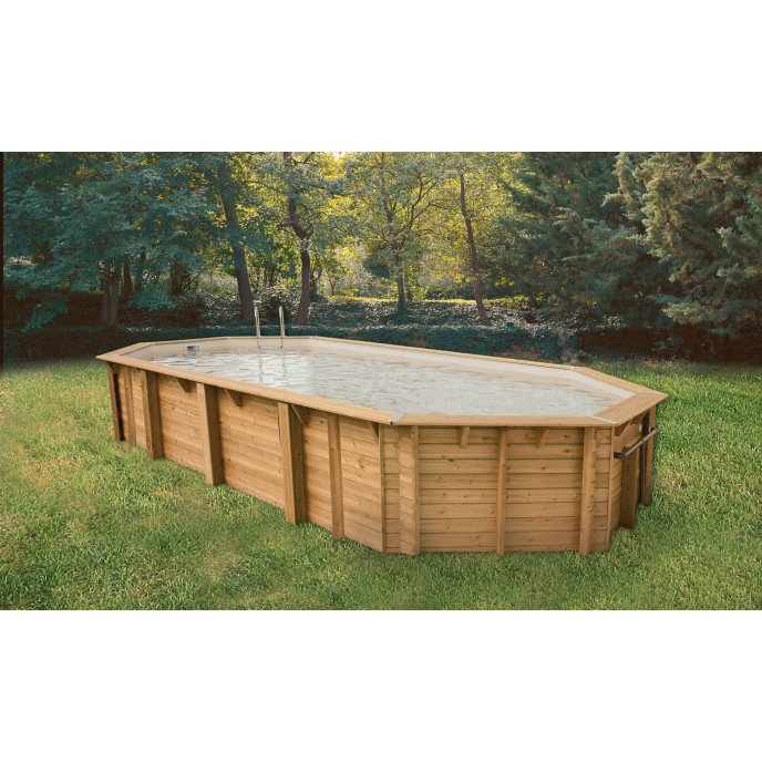 Piscine bois Azura 470 x 820 x H 130 cm