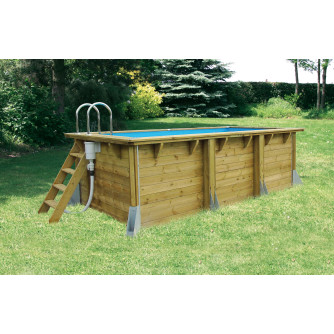 Piscine bois Azura 250 x 450 cm x H 126 cm