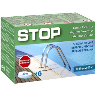 Stop eaux vertes - Boite de 6 pastilles de 20 gr
