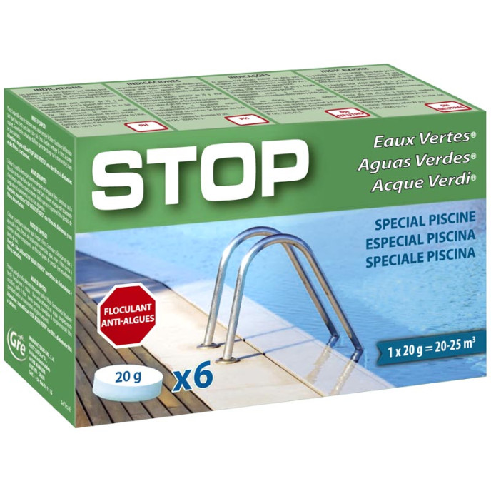 Stop eaux vertes - Boite de 6 pastilles de 20 gr