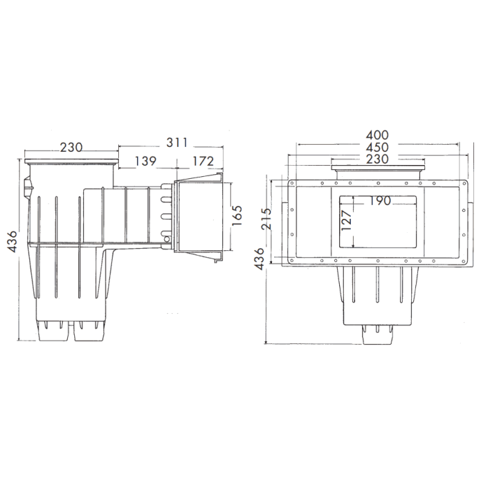 Skimmer Hayward Premium grande meurtrière