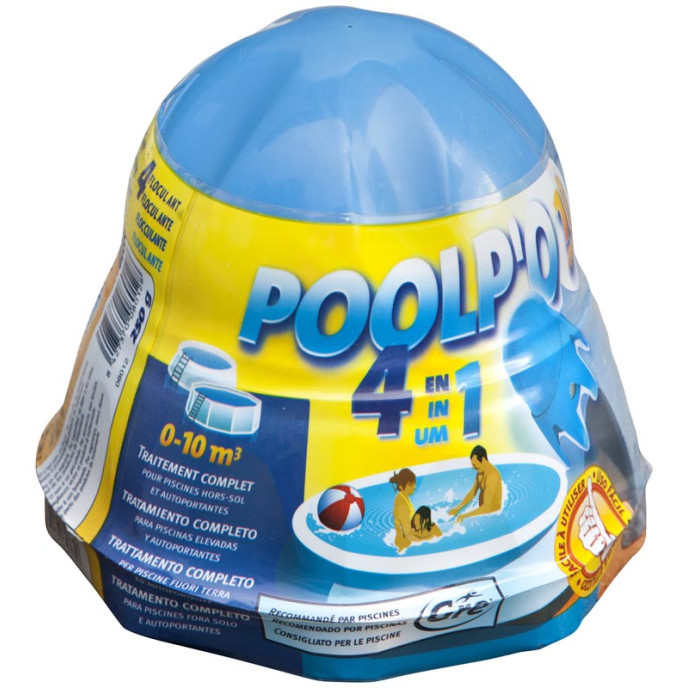 Kit complet de traitement Poolp'o pour piscines jusqu'à 10m3