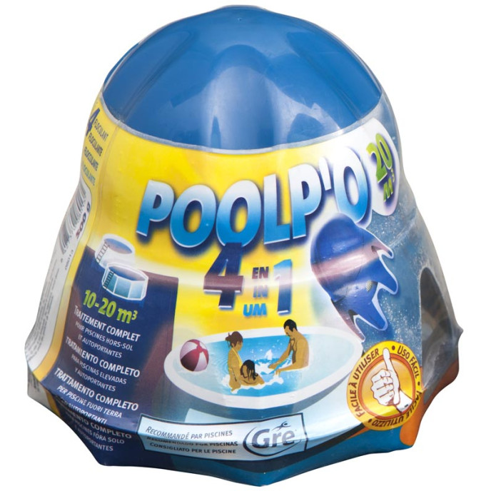 Kit complet de traitement Poolp'o pour piscines de 10 à 20 m3