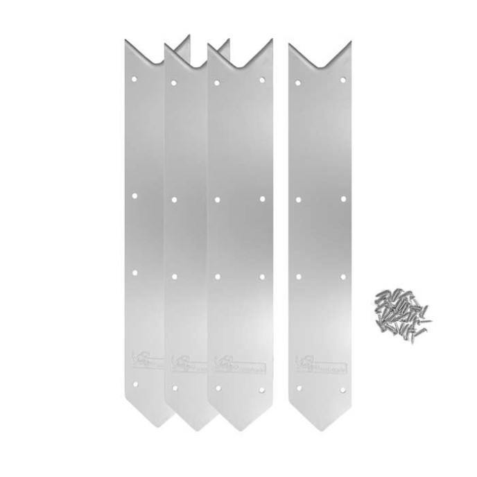 Kit finition aluminium 45° pour margelles Ubbink (x 4 pièces)