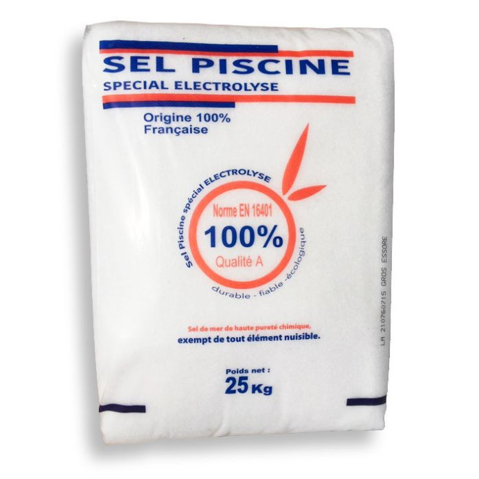 Sel pour piscine (sac de 25 Kg)