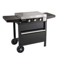 Plancha gaz sur chariot FINESTA - 3 brûleurs 61 CM (Avec capot)