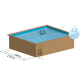 Piscine bois City 225 x 225 x H 68 cm