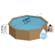 Piscine bois Ananas Ø428 x H117 cm