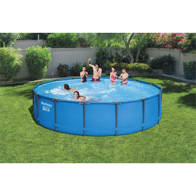 Piscine tubulaire Bestway ronde Ø 4,57 x 1,07 m Steel Pro Max