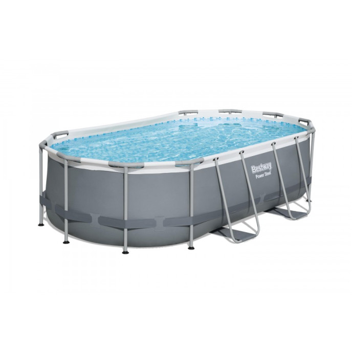 Piscine tubulaire Bestway ovale 4,27 x 2,50 x 1,00 m Power Steel