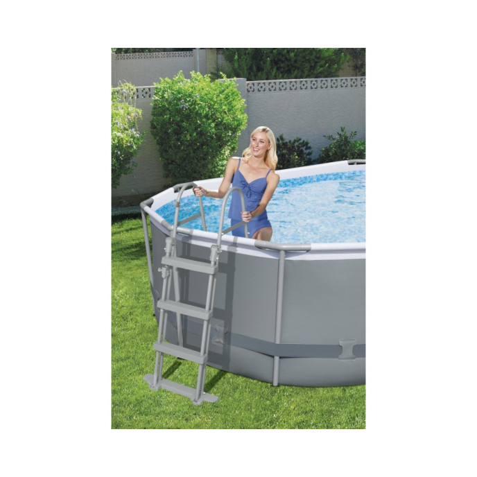 Piscine tubulaire Bestway ovale 4,88 x 3,05 x 1,07 m Power Steel