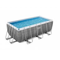 Piscine tubulaire Bestway rectangulaire 4,12 x 2,01 x 1,22 m Power Steel Rotin