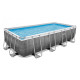 Piscine tubulaire Bestway rectangulaire 4,88 x 2,44 x 1,22 m Power Steel Rotin