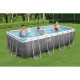 Piscine tubulaire Bestway rectangulaire 4,88 x 2,44 x 1,22 m Power Steel Rotin