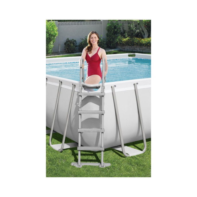 Piscine tubulaire Bestway rectangulaire 4,88 x 2,44 x 1,22 m Power Steel (Filtre à sable)