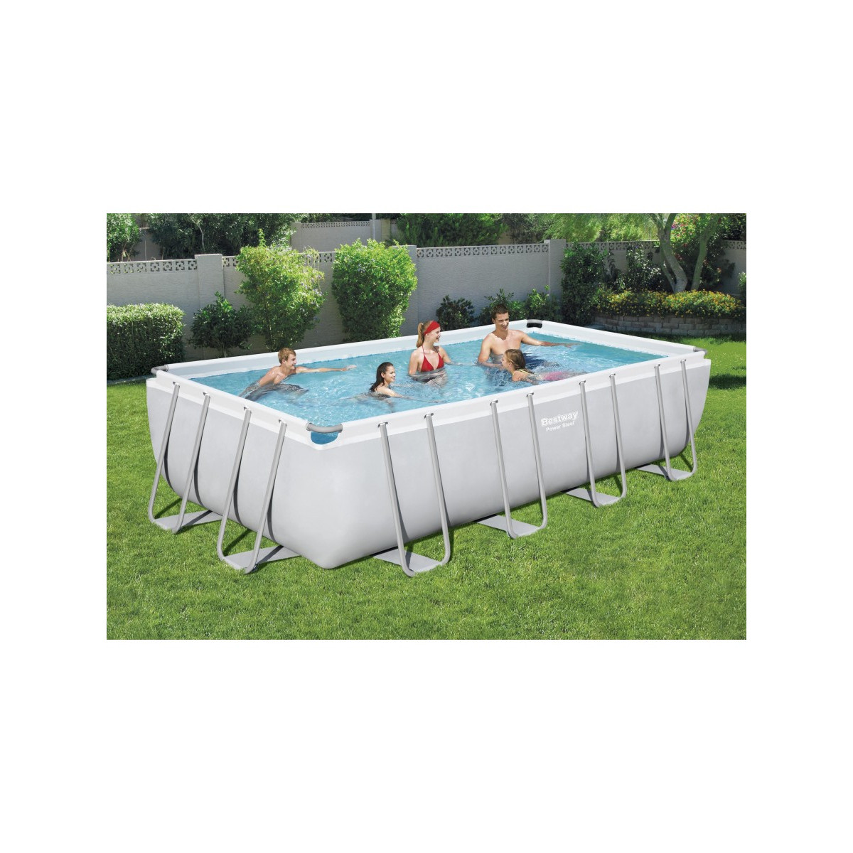 Piscine tubulaire rectangulaire power steel 7,32 x 3,66 x 1,32 Bestway