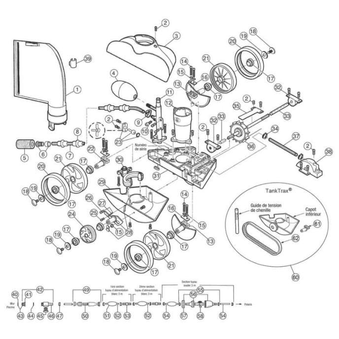 Brosse de queue Polaris Tail Sweep Pro (anti-projection)