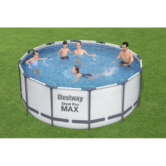 Piscine tubulaire Bestway ronde Ø 3,96 x 1,22 m Steel Pro Max