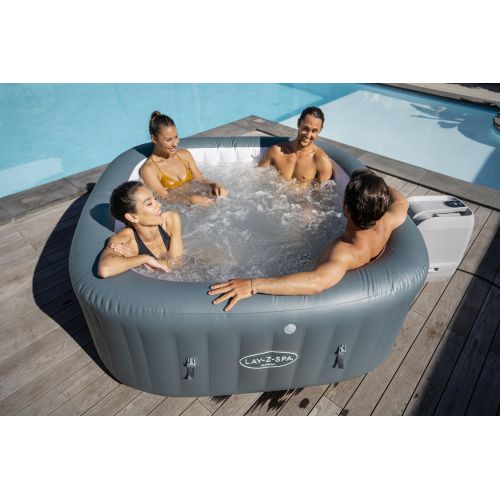 Spa gonflable Bestway Lay-Z-Spa Hawaii carré 4 à 6 places HydroJet Pro