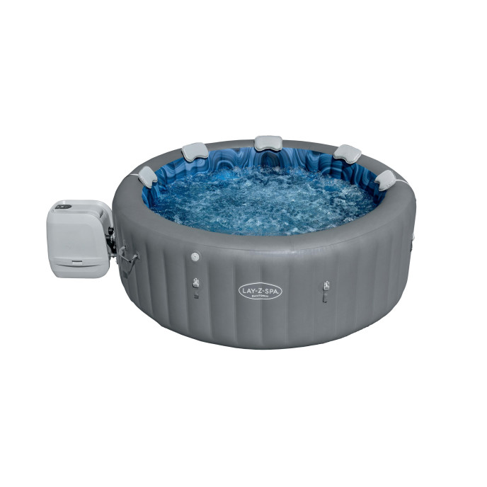 Spa gonflable Bestway Lay-Z Santorini rond 5 à 7 places HydroJet Pro