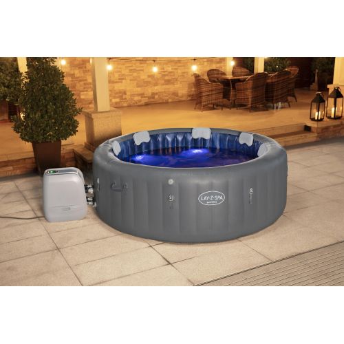 Spa gonflable Bestway Lay-Z Santorini rond 5 à 7 places HydroJet Pro