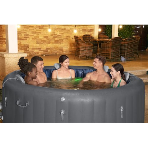 Spa gonflable Bestway Lay-Z Santorini rond 5 à 7 places HydroJet Pro