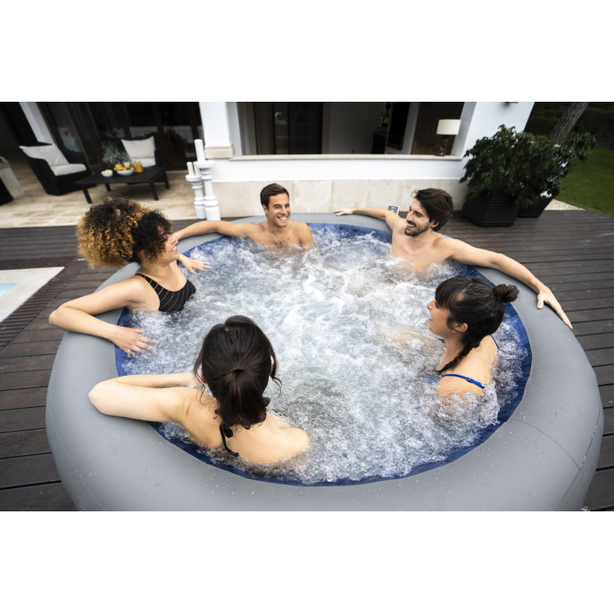 Spa gonflable Bestway Lay-Z Santorini rond 5 à 7 places HydroJet Pro