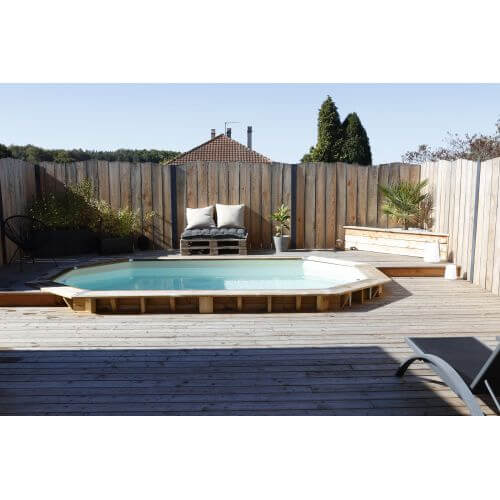 Piscine bois Azura 400 x 750 x H 130 cm