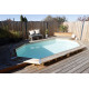 Piscine bois Azura 400 x 750 x H 130 cm