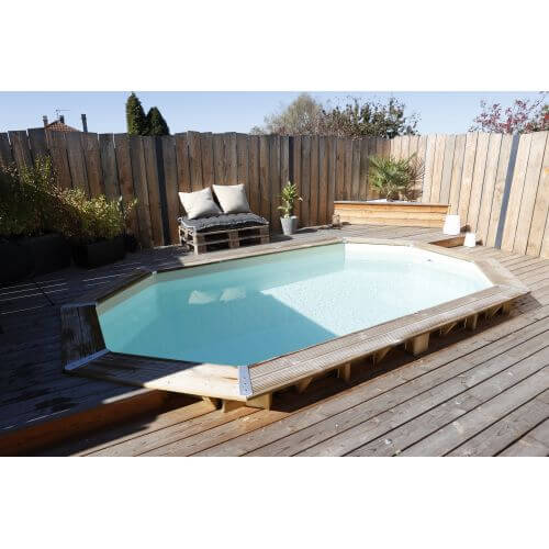 Piscine bois Azura 400 x 750 x H 130 cm