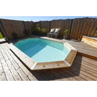 Piscine bois  Hawai  - 4.10 x 1.18 m 131475 54963