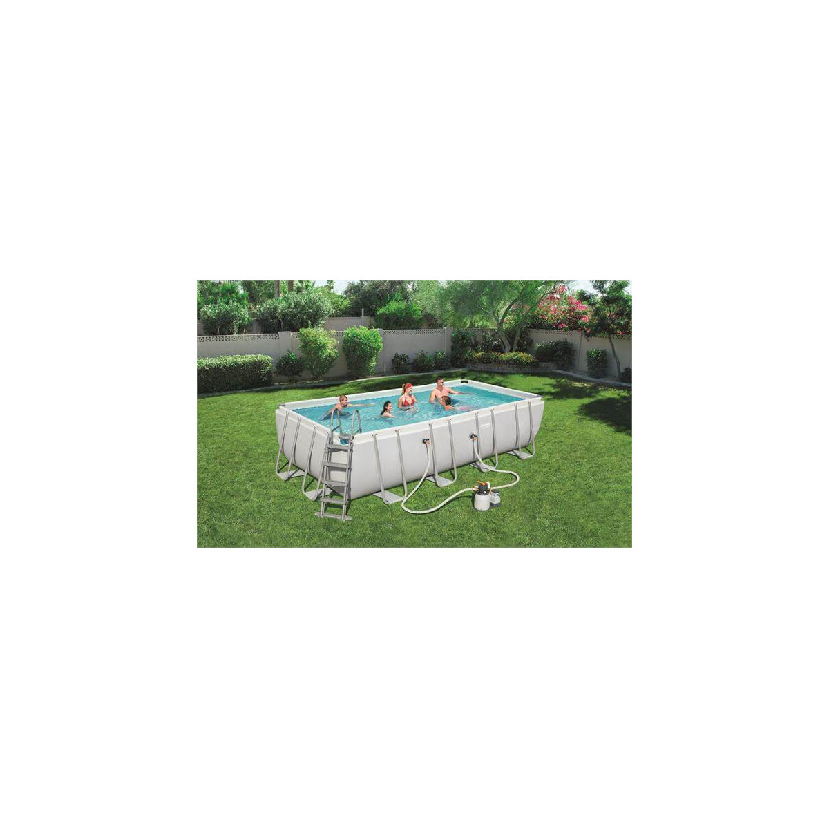 Piscine tubulaire rectangulaire power steel 7,32 x 3,66 x 1,32 Bestway