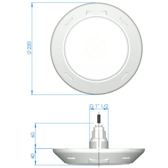 Projecteur LED Couleur Lumiplus Rapid Wireless - Béton