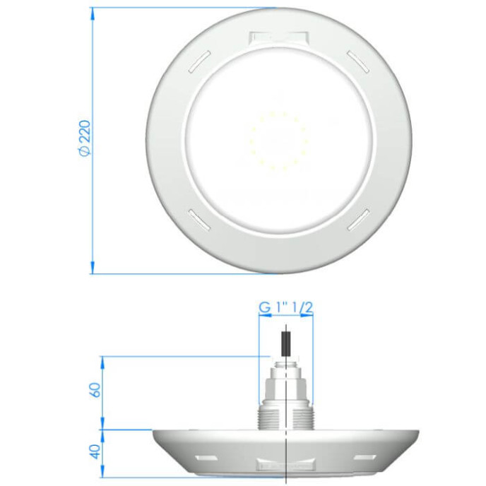 Projecteur LED Blanc Lumiplus Rapid - Béton