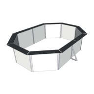 Piscine enterrée en kit Ed'Line - Octo 498 x 366 H120 cm