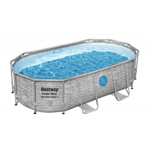 Piscine tubulaire Bestway ovale 4,27 x 2,50 x 1,00 m Power Steel Vista