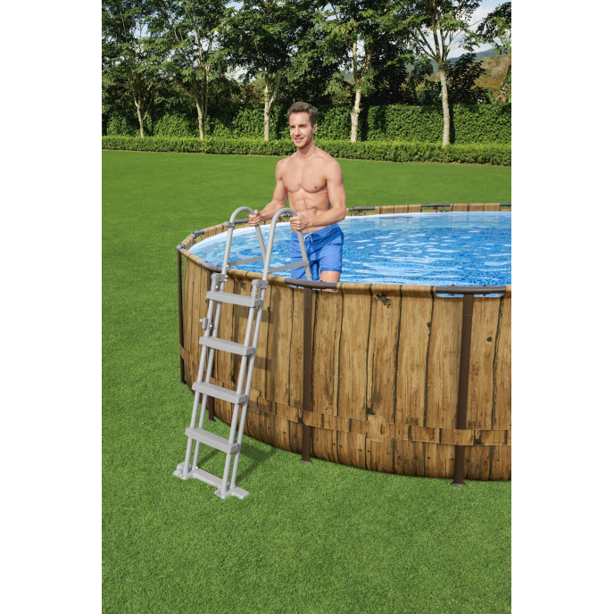 Piscine tubulaire Bestway ronde Ø 4,88 x 1,22 m Power Steel Vista