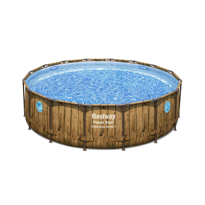 Piscine tubulaire Bestway ronde Ø 4,88 x 1,22 m Power Steel Vista