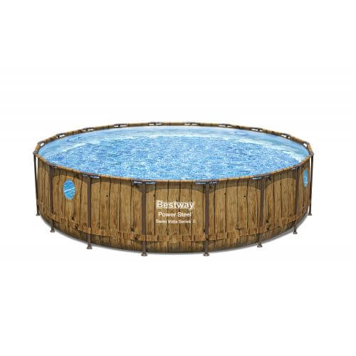 Piscine tubulaire Bestway ronde Ø 5,49 x 1,22 m Power Steel Vista