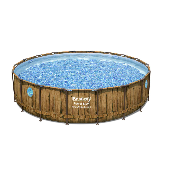 Piscine tubulaire Bestway ronde Ø 5,49 x 1,22 m Power Steel Vista