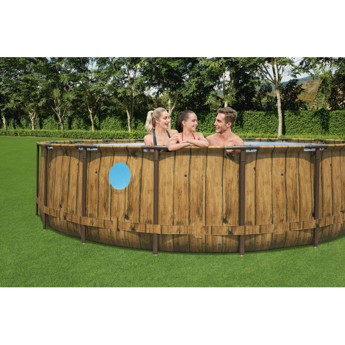 Piscine tubulaire Bestway ronde Ø 5,49 x 1,22 m Power Steel Vista